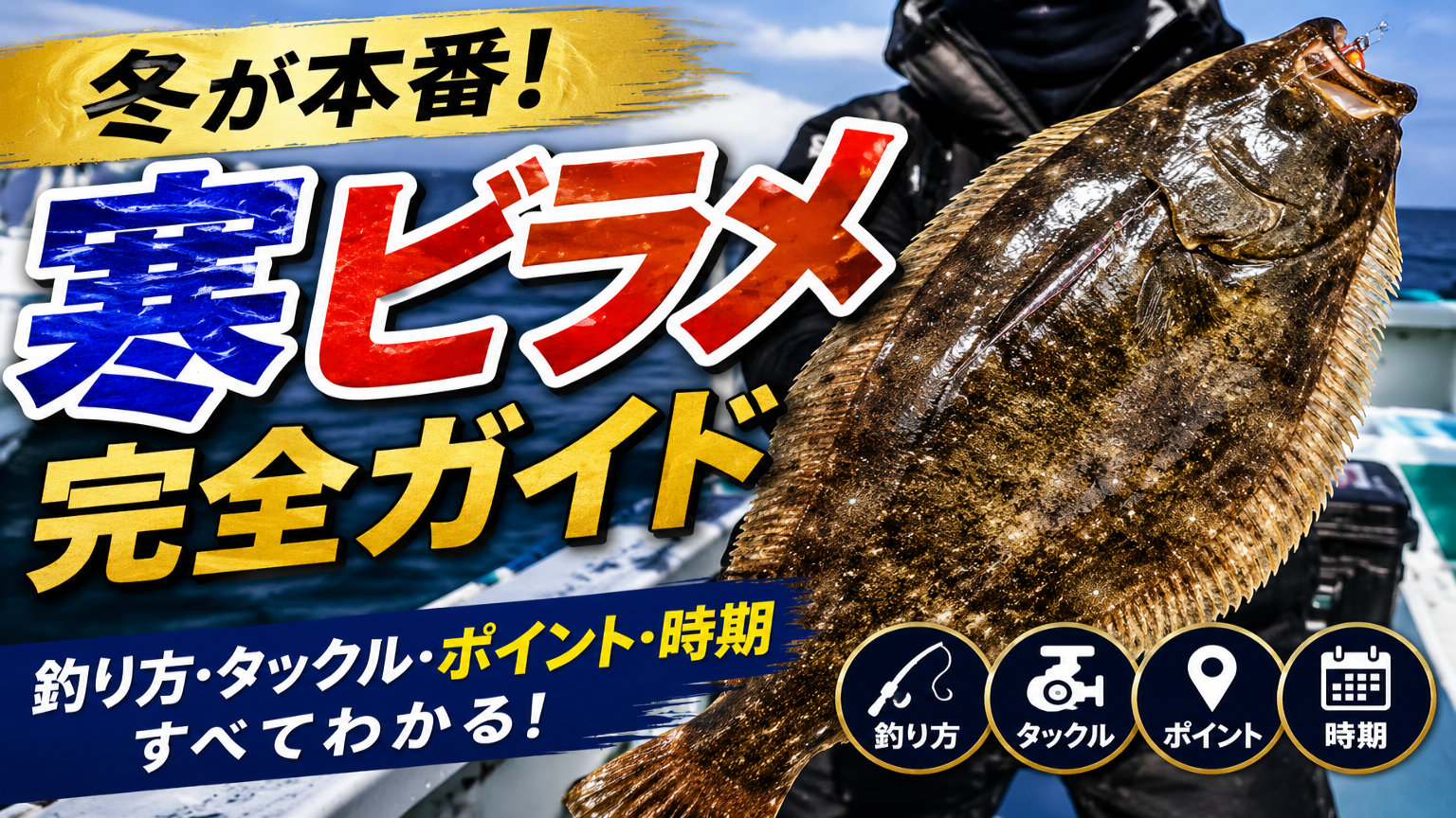 寒ビラメ｜釣り方・時期・ポイントを実釣目線で徹底解説