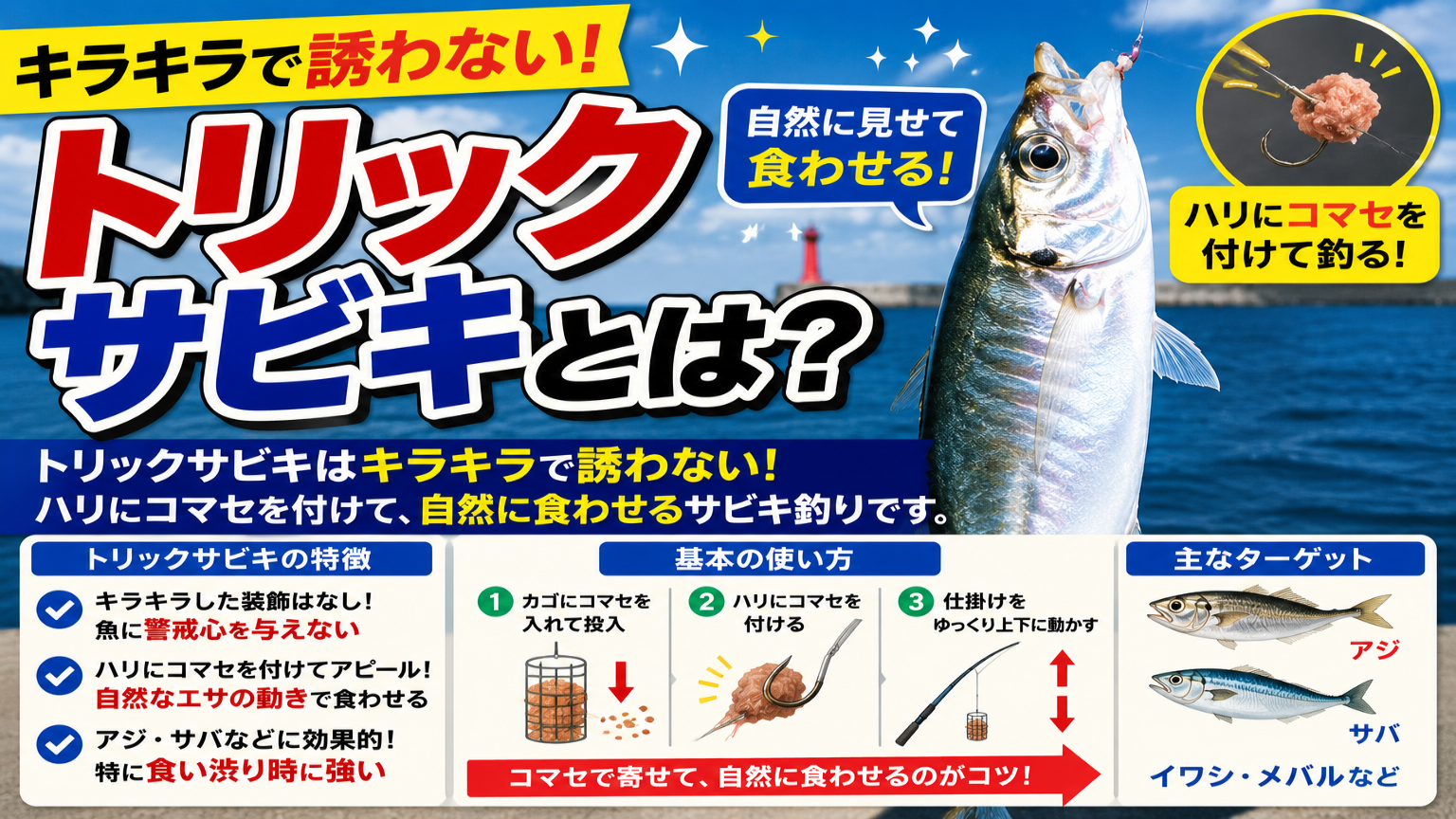 トリックサビキとは？普通のサビキより釣れる理由と釣り方ガイド