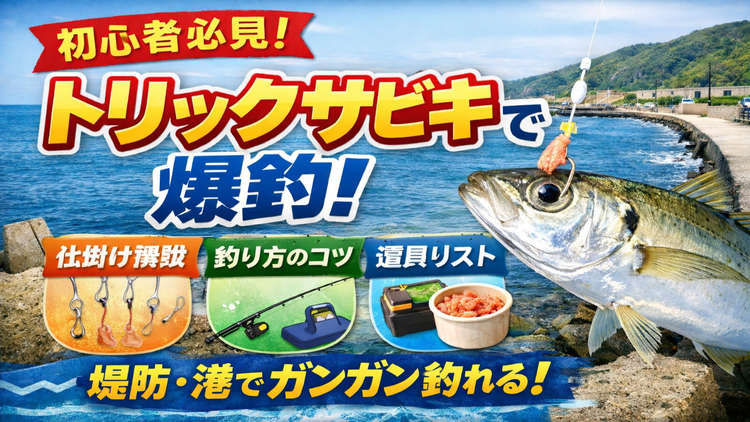 【初心者向け】トリックサビキとは？普通のサビキより釣れる理由と釣り方ガイド