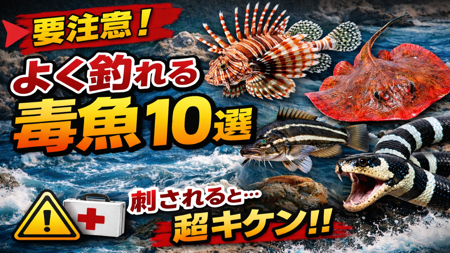 【要注意】よく釣れる毒を持ってる魚10選！堤防・磯で危険な魚と対処法まとめ