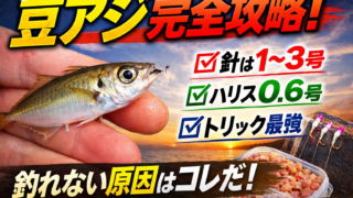 豆アジが釣れない原因は針サイズ？！【完全攻略保存版】