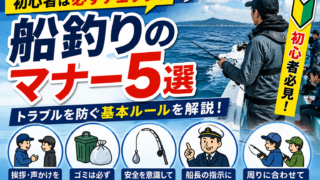 船釣りで失敗しないために!初心者が知っておくべきマナー5選