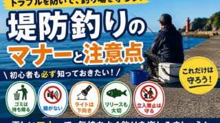 堤防釣りのマナー10選|トラブル防止と釣り禁止対策