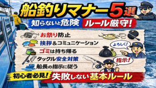 船釣りのマナー5選｜初心者が知らないと危険なルールと対策を解説