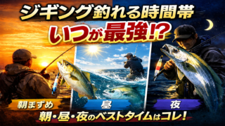 【保存版】ジギングで釣れる時間帯|朝・昼・夜どこが最強?