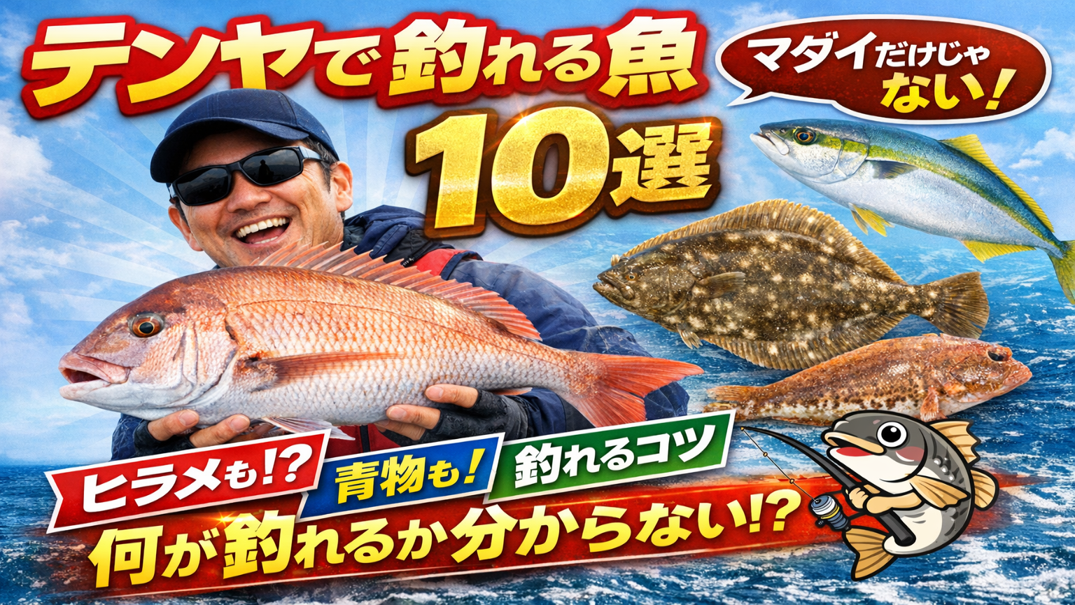 テンヤで釣れる魚10選｜初心者でも爆釣！狙える魚と釣果アップのコツ