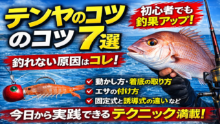 テンヤのコツ完全攻略｜初心者でも釣果が伸びる基本と実践テクニック